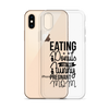 Eating Donuts For Two Funny Pregnant Mom Clear Case for iPhone®