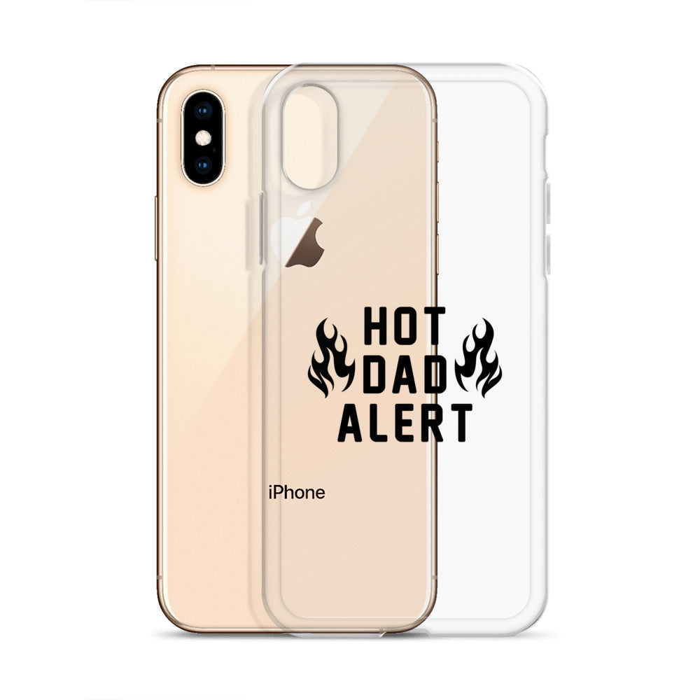 Hot Dad Alert Clear Case for iPhone®