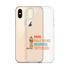 Papa, Bald Head, Bearded, Tattooed Clear Case for iPhone®