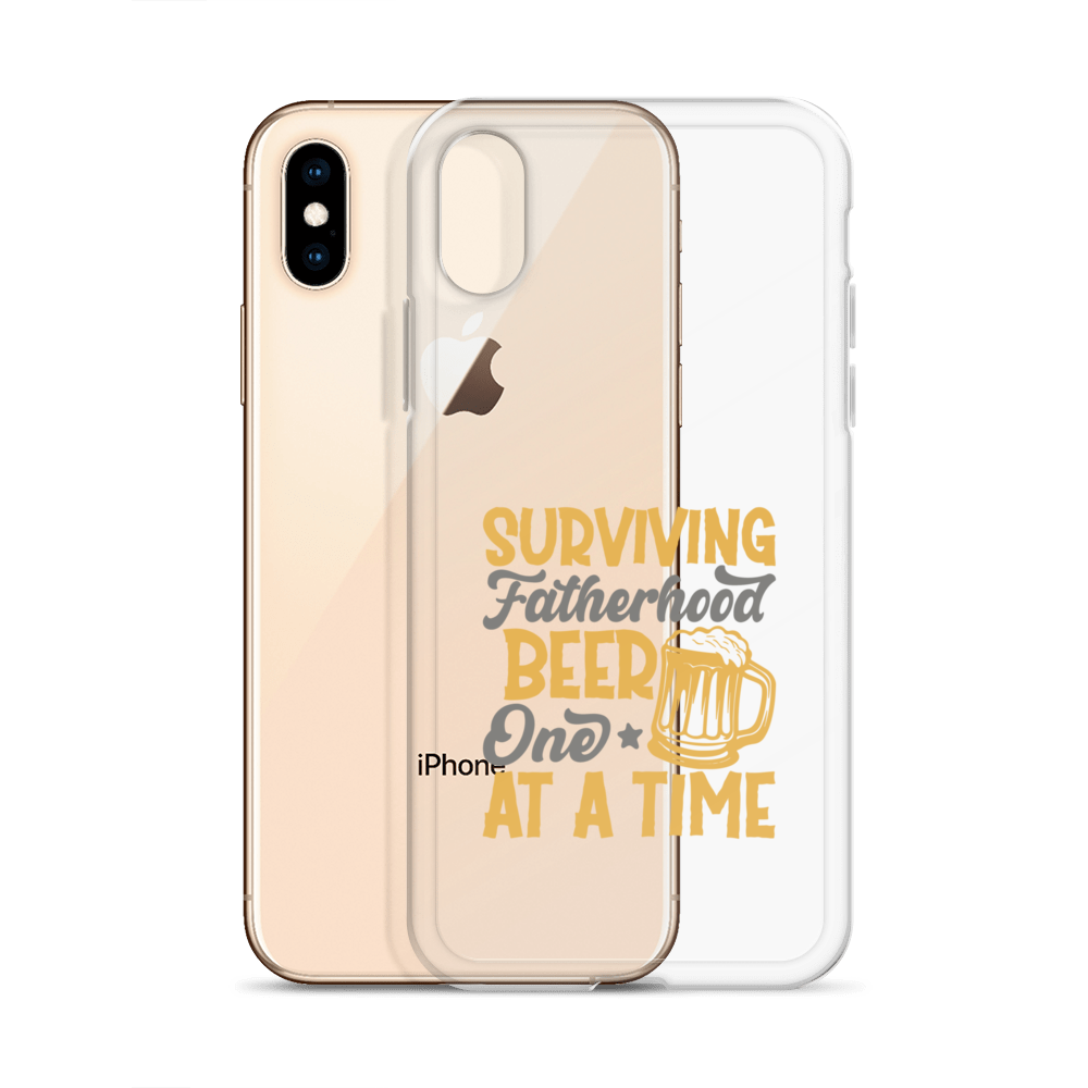 Surviving Fatherhood One Beer At A time Clear Case for iPhone®