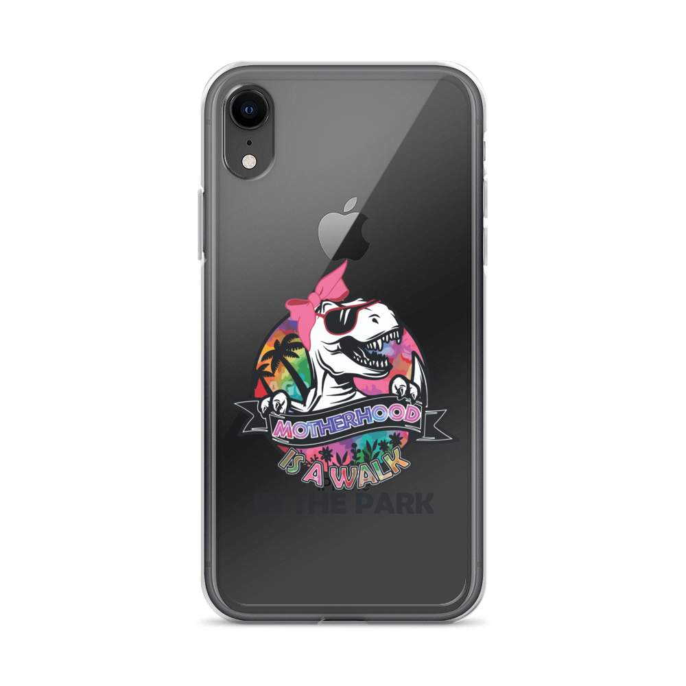 Motherhood Is A Walk In The Park Clear Case for iPhone®