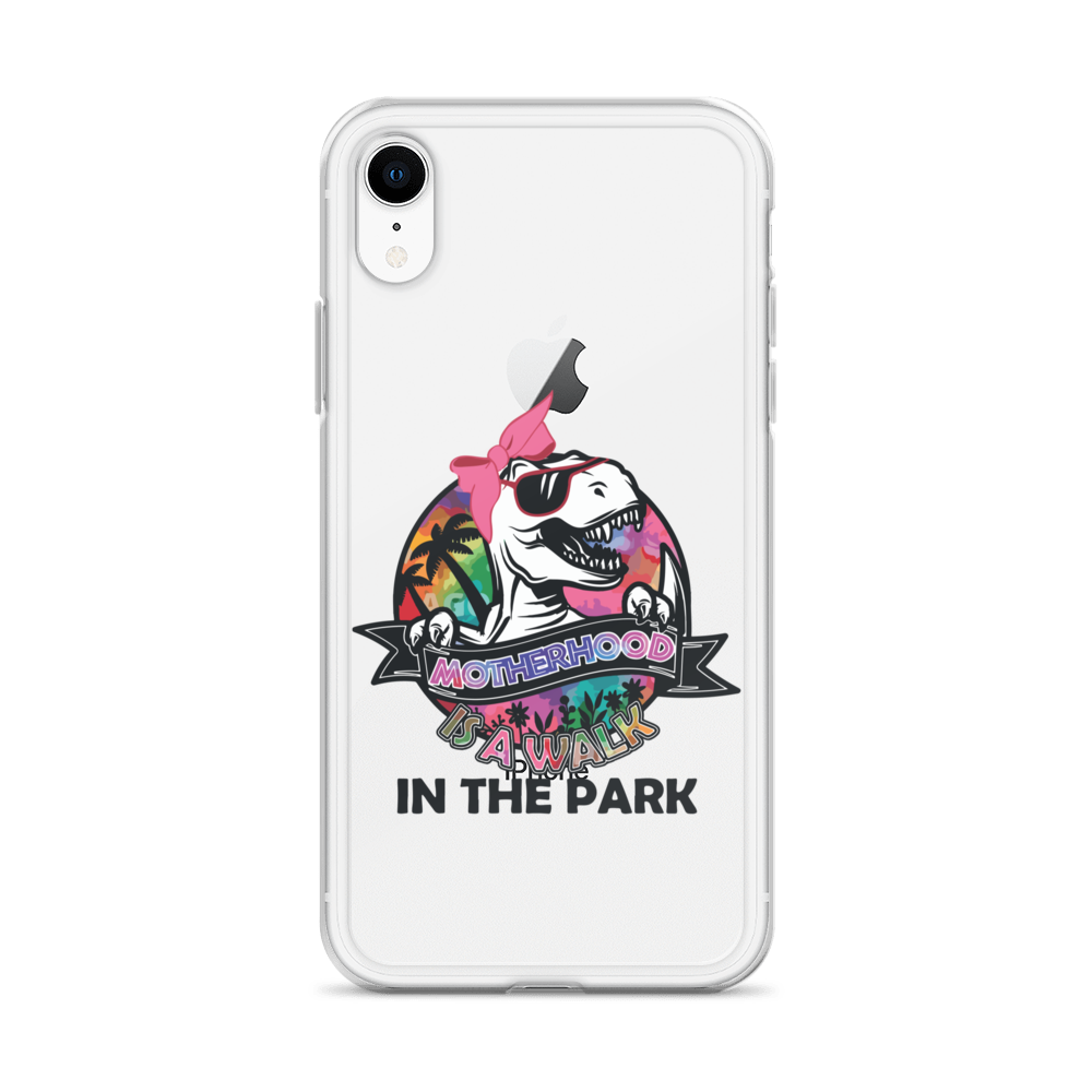 Motherhood Is A Walk In The Park Clear Case for iPhone®