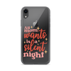 All Mom Wants Is A Silent Night Clear Case for iPhone®