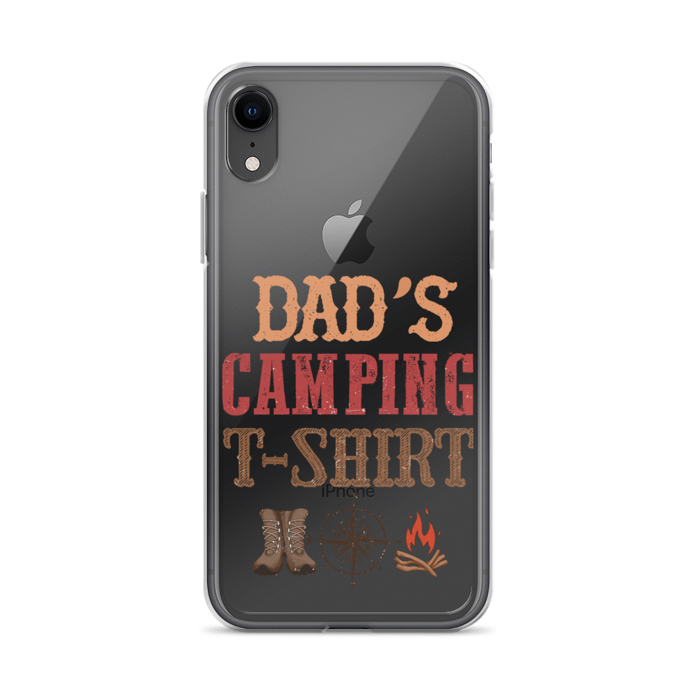 Dad's Camping T-Shirt Clear Case for iPhone®