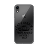 Dad's Garage Free Advice And Cold Beer Clear Case for iPhone®