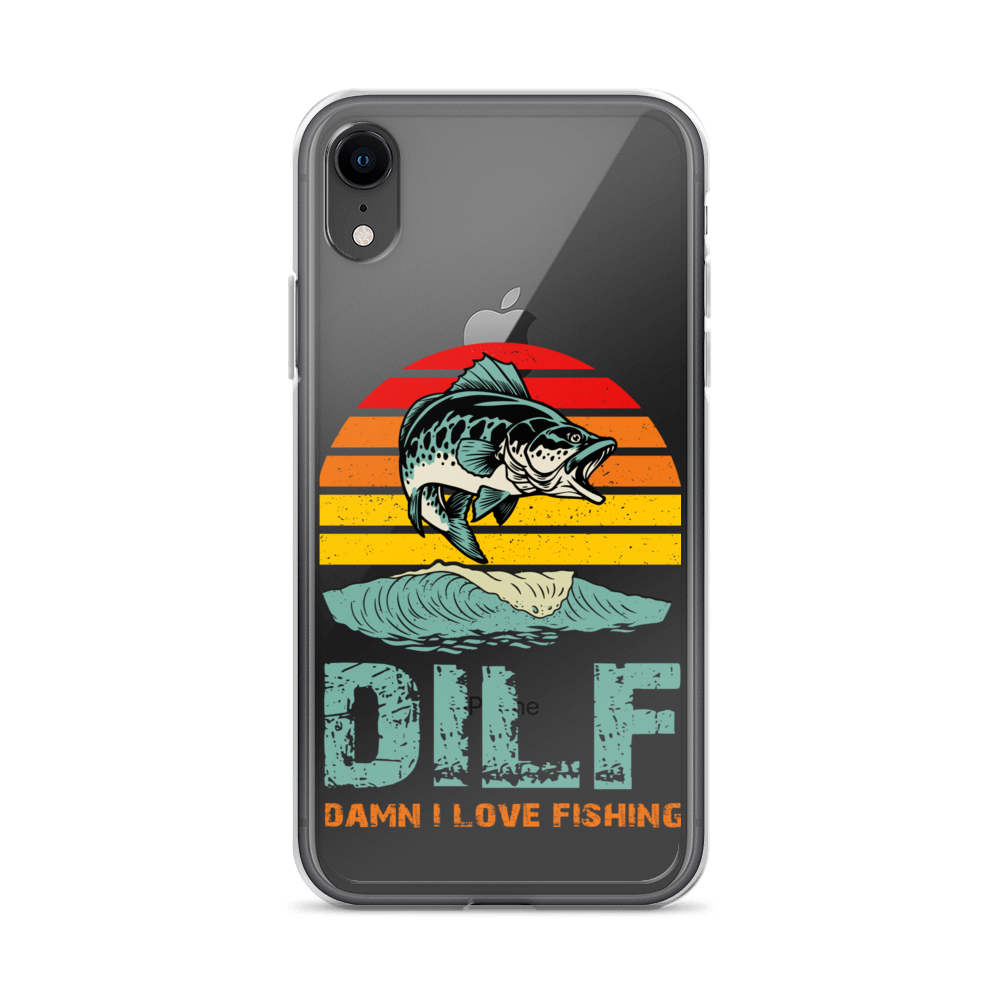 Dilf Damn I Love Fishing Clear Case for iPhone®