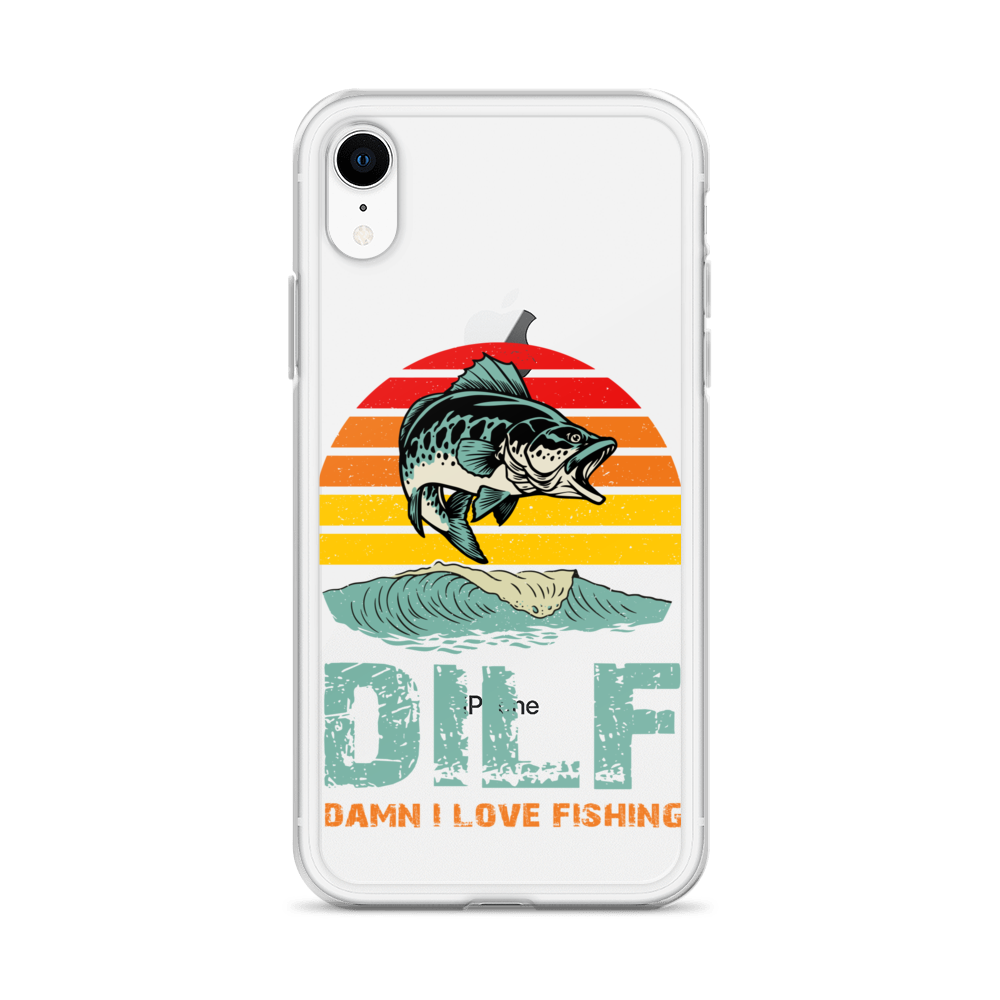 Dilf Damn I Love Fishing Clear Case for iPhone®