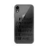 Funny Patient Strong Happy Devoted Brave Clear Case for iPhone®