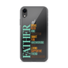 Brave Hero Kind Protector Smart Fun Hardworking Best Loving Supportive Friend Understanding Father Clear Case for iPhone®