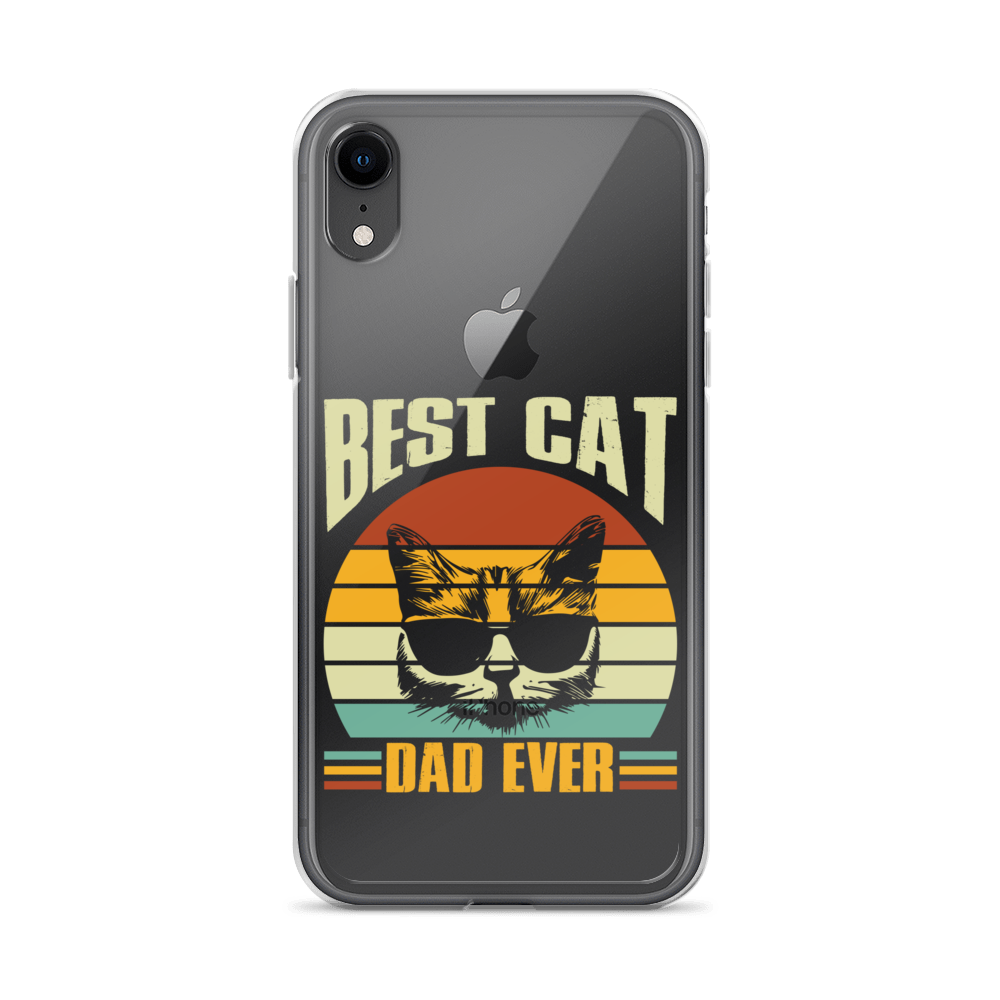 Best Cat Dad Ever Clear Case for iPhone®