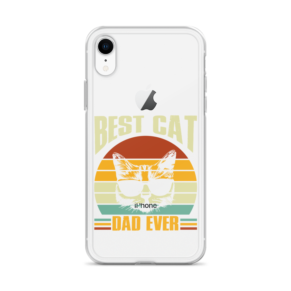 Best Cat Dad Ever Clear Case for iPhone®