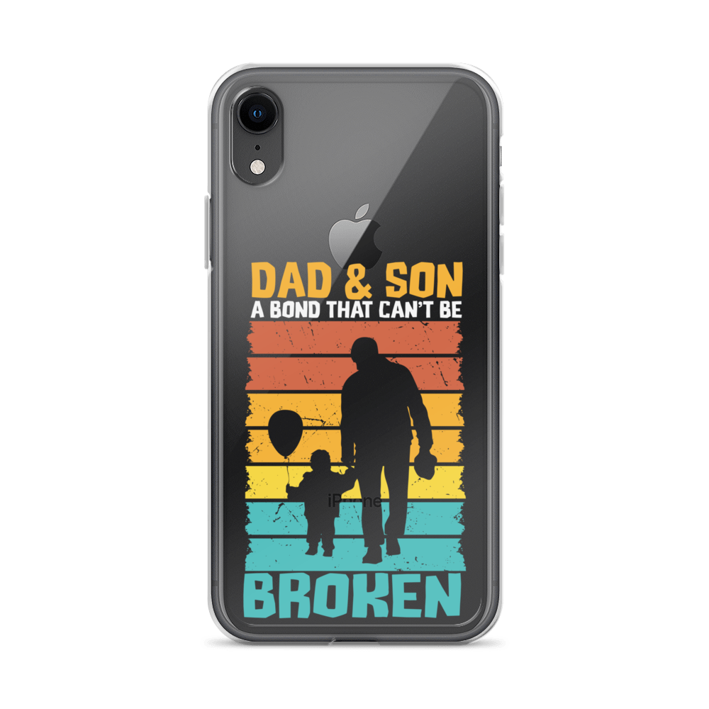 Dad And Son A Bond that can't Be Broken Clear Case for iPhone®