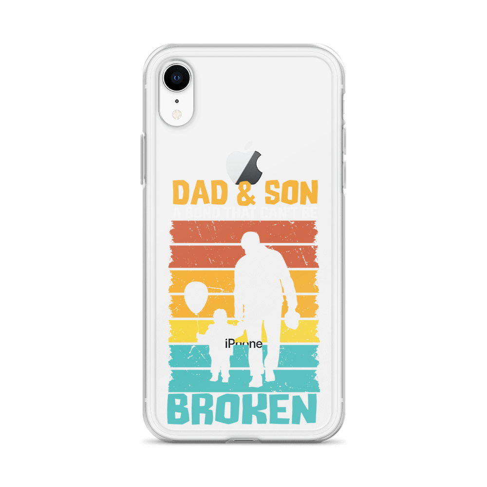 Dad And Son A Bond that can't Be Broken Clear Case for iPhone®