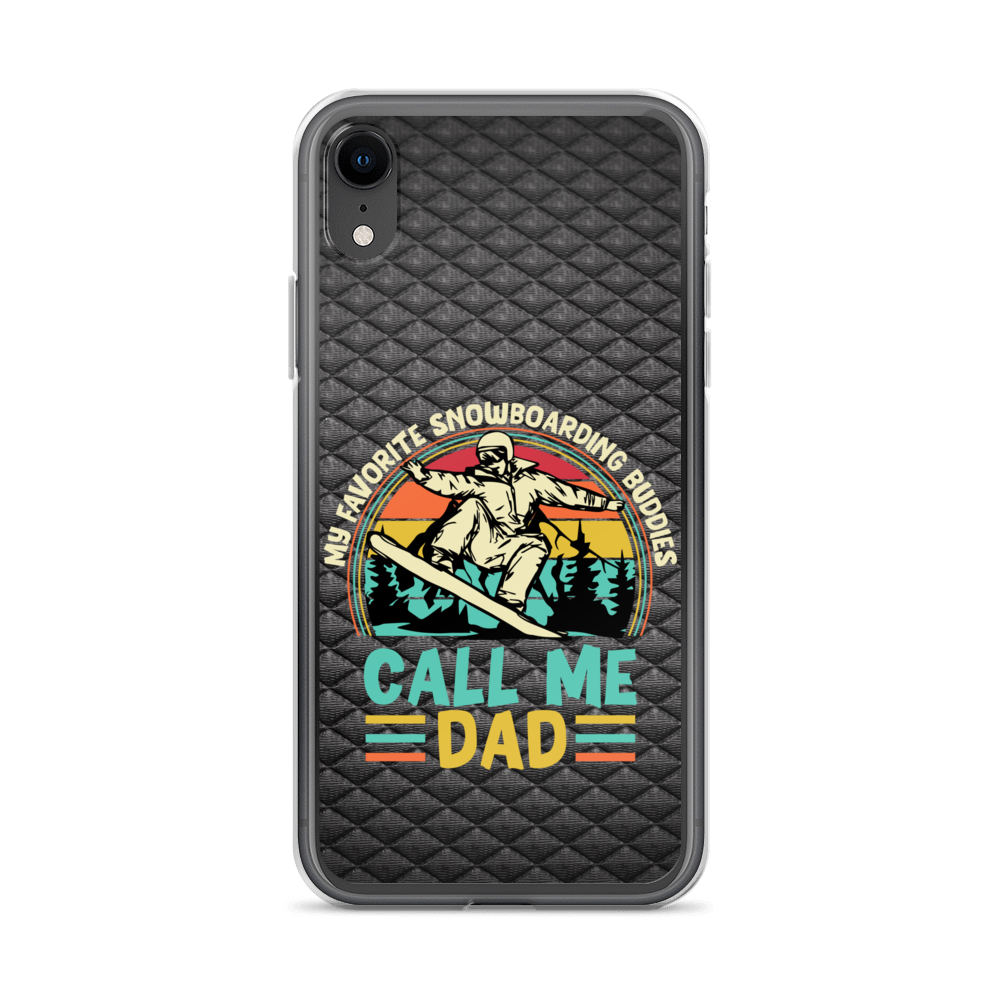 My Favorite Snowboarding Buddies Call Me Dad Clear Case for iPhone®