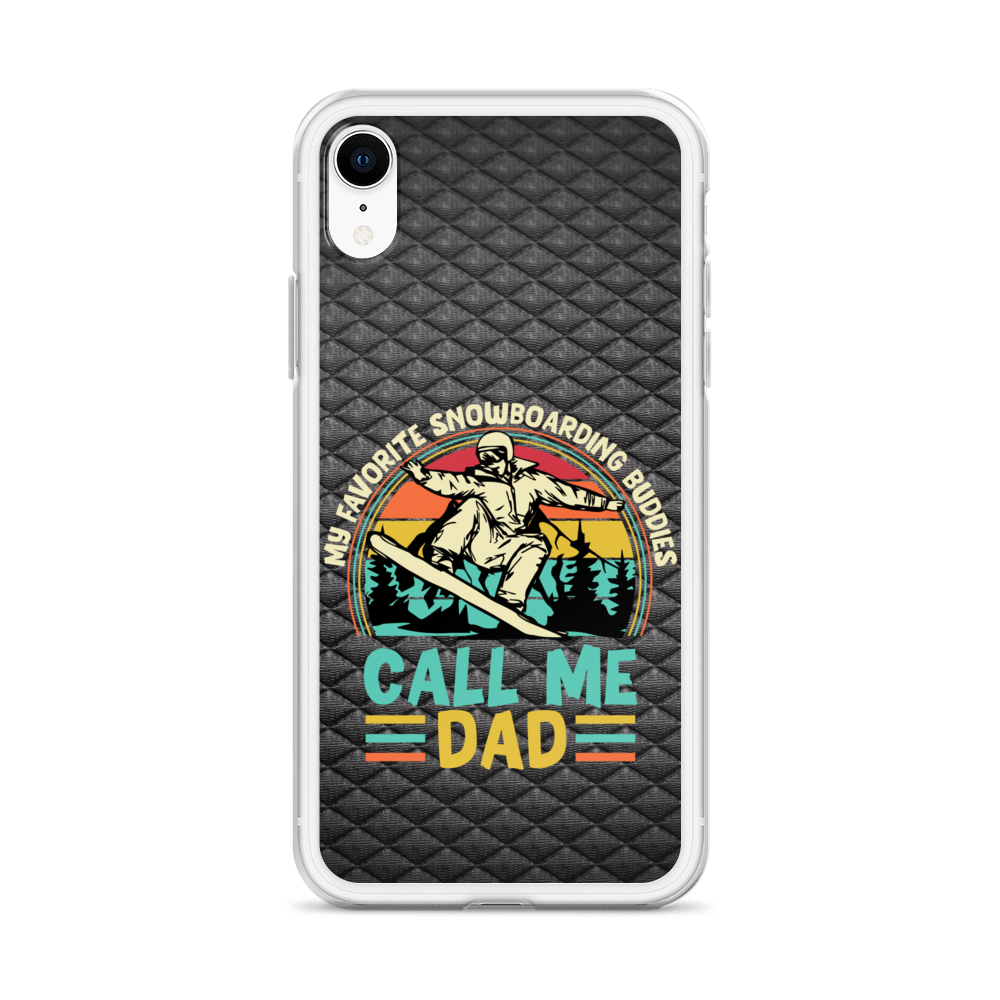 My Favorite Snowboarding Buddies Call Me Dad Clear Case for iPhone®