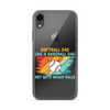 Softball Dad Like A Baseball Dad But With Bigger Balls Clear Case for iPhone®