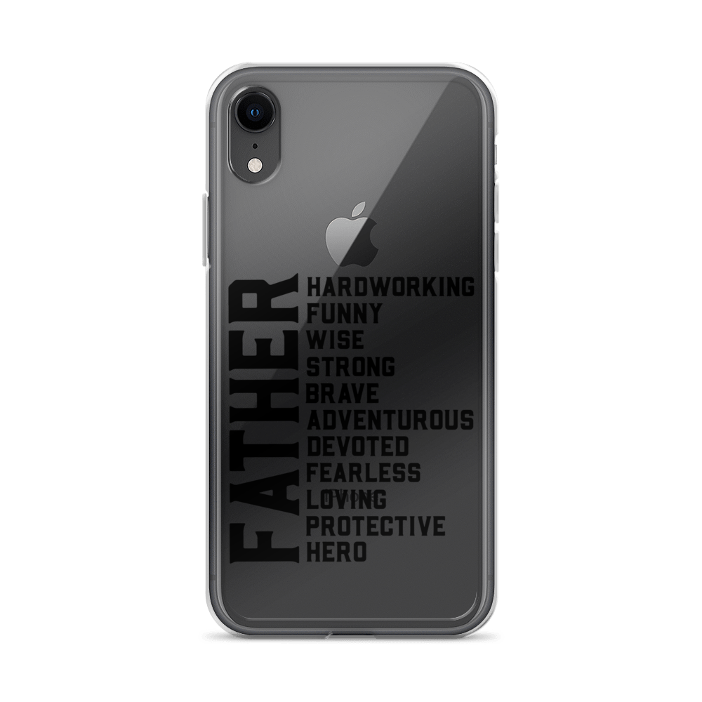 Father Hardworking funny Wise Strong Clear Case for iPhone®