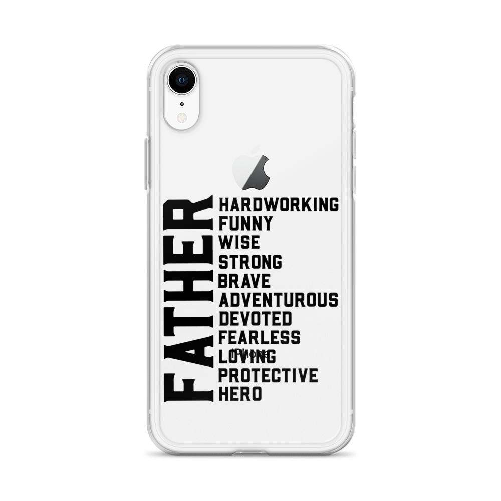 Father Hardworking funny Wise Strong Clear Case for iPhone®