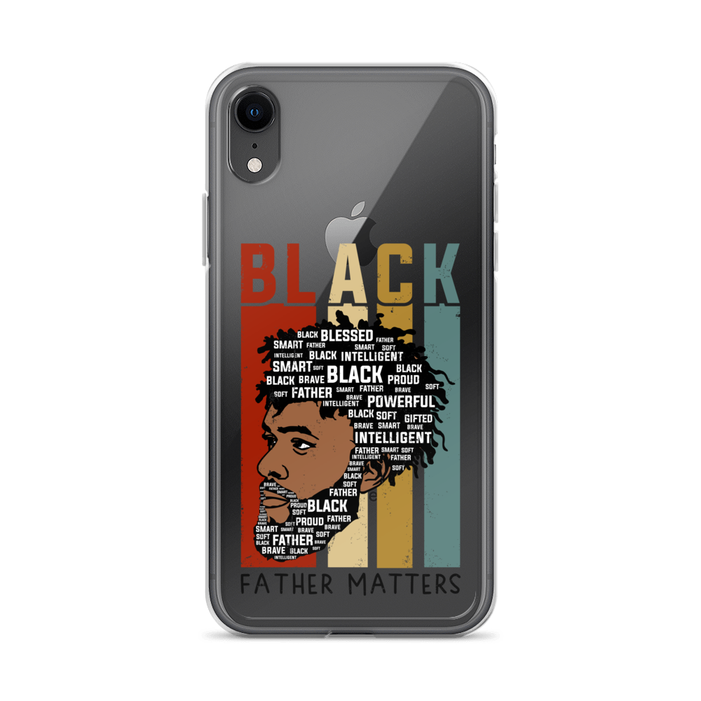 Black Father Matters Clear Case for iPhone®