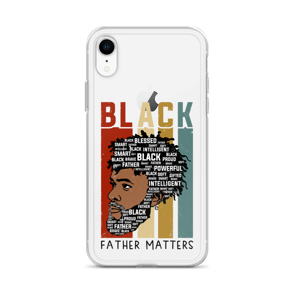 Black Father Matters Clear Case for iPhone®