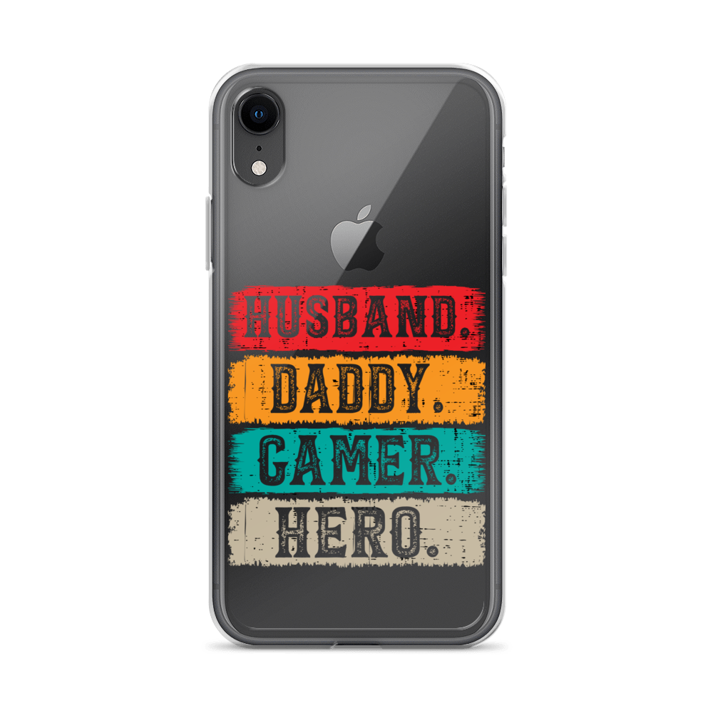 Husband, Daddy, Gamer, Hero Clear Case for iPhone®