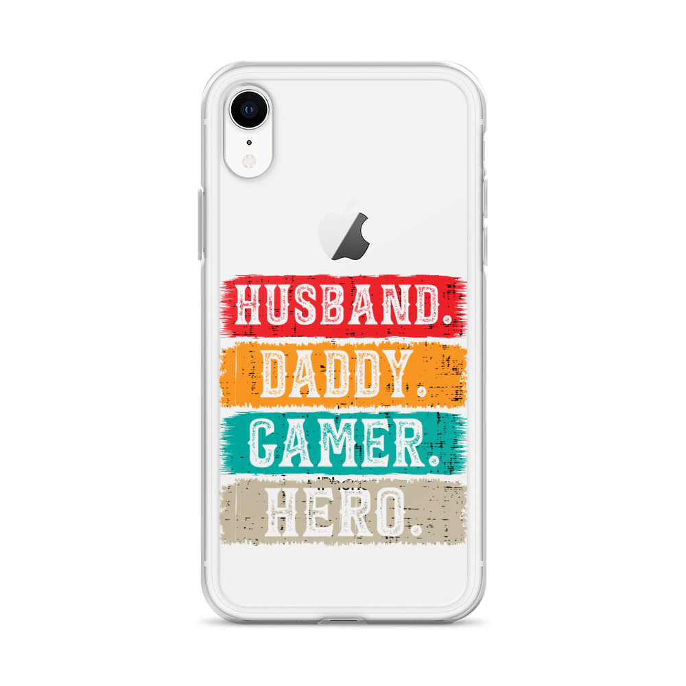 Husband, Daddy, Gamer, Hero Clear Case for iPhone®