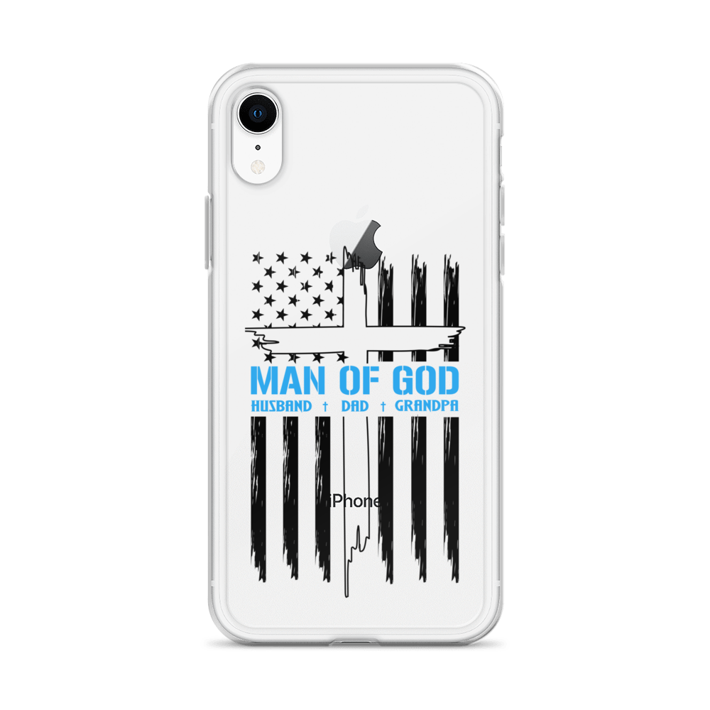 Man Of God Husband Dad Grandpa Clear Case for iPhone®