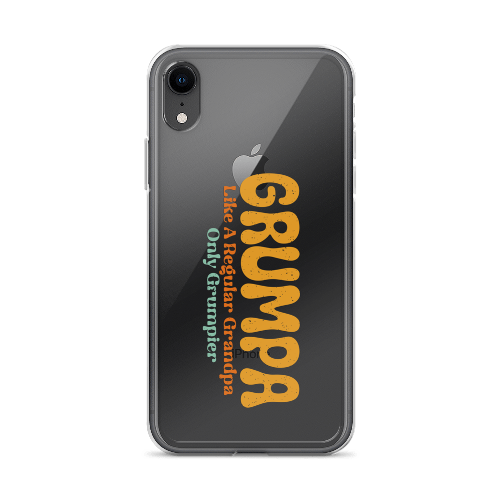 Grumpa Like A Regular Grandpa Only Geumpier Clear Case for iPhone®