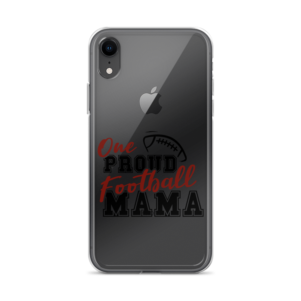 One Proud Football Mom Clear Case for iPhone®