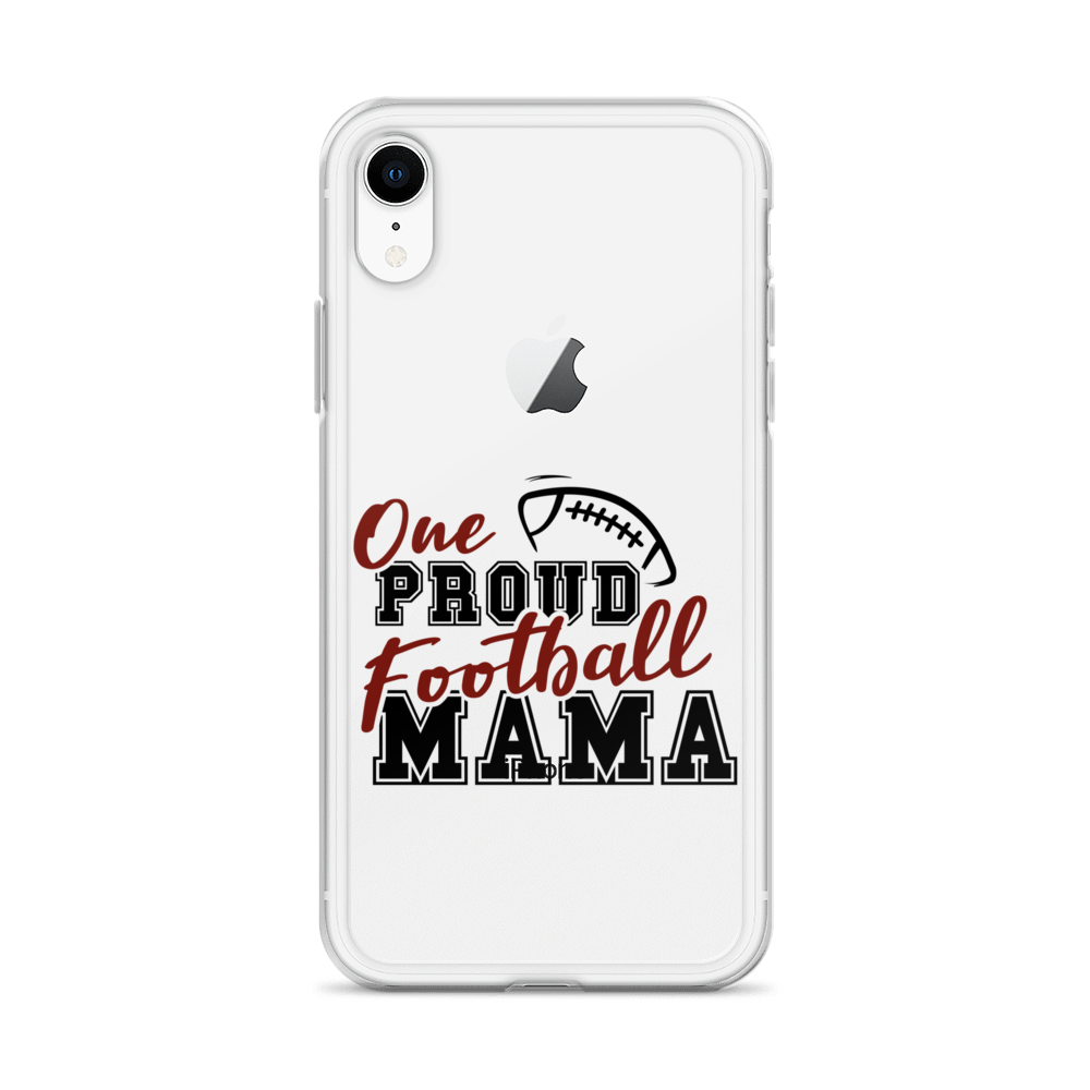 One Proud Football Mom Clear Case for iPhone®