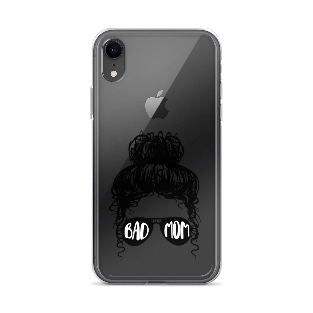 Bad Mom Messy Bun Clear Case for iPhone®