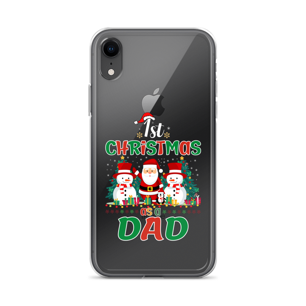 1st Christmas As A Dad Clear Case for iPhone®