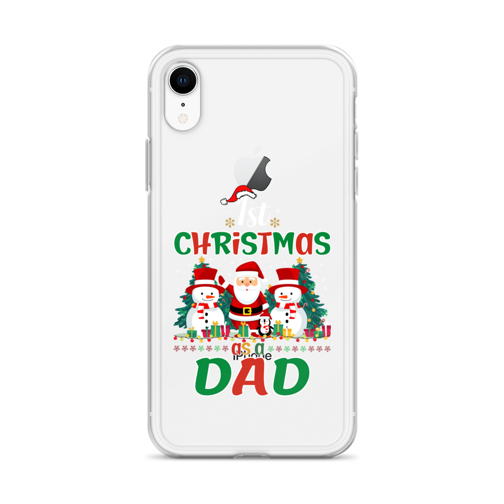 1st Christmas As A Dad Clear Case for iPhone®