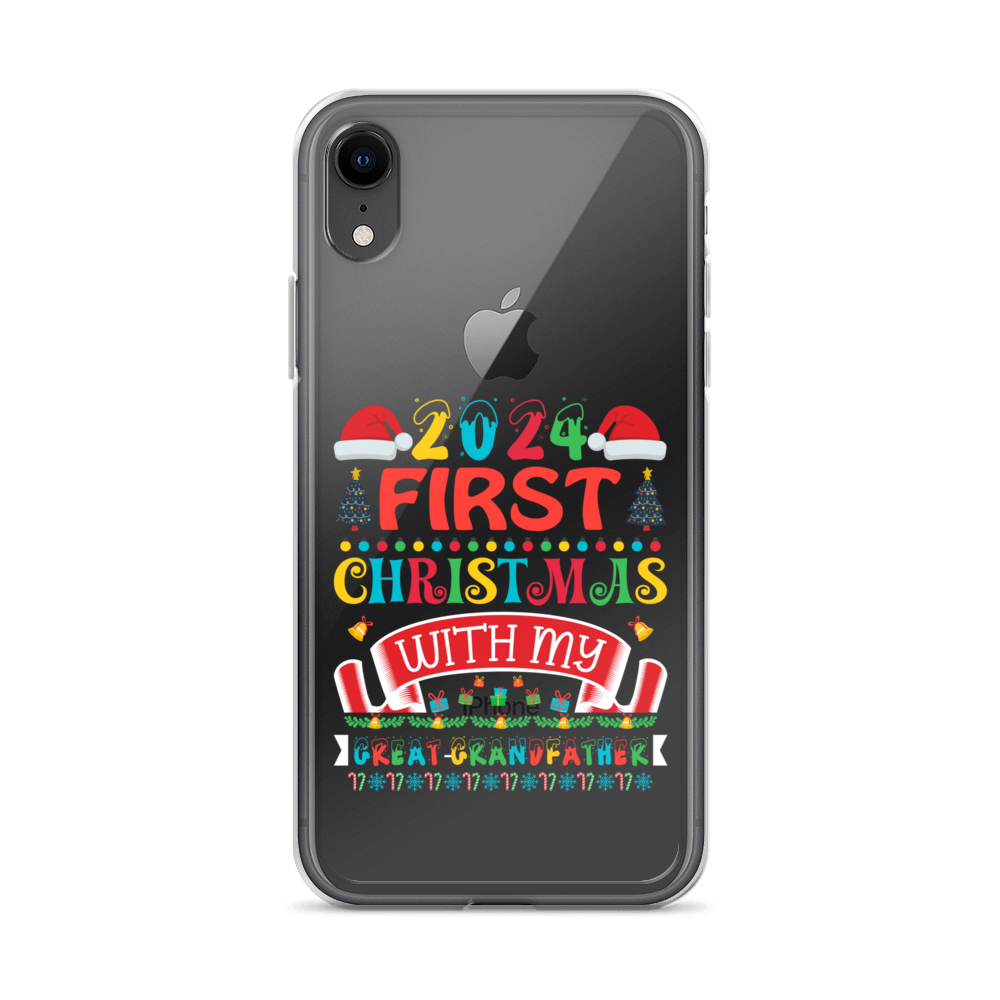 2024 My First Christmas With My Great Grandfather Clear Case for iPhone®