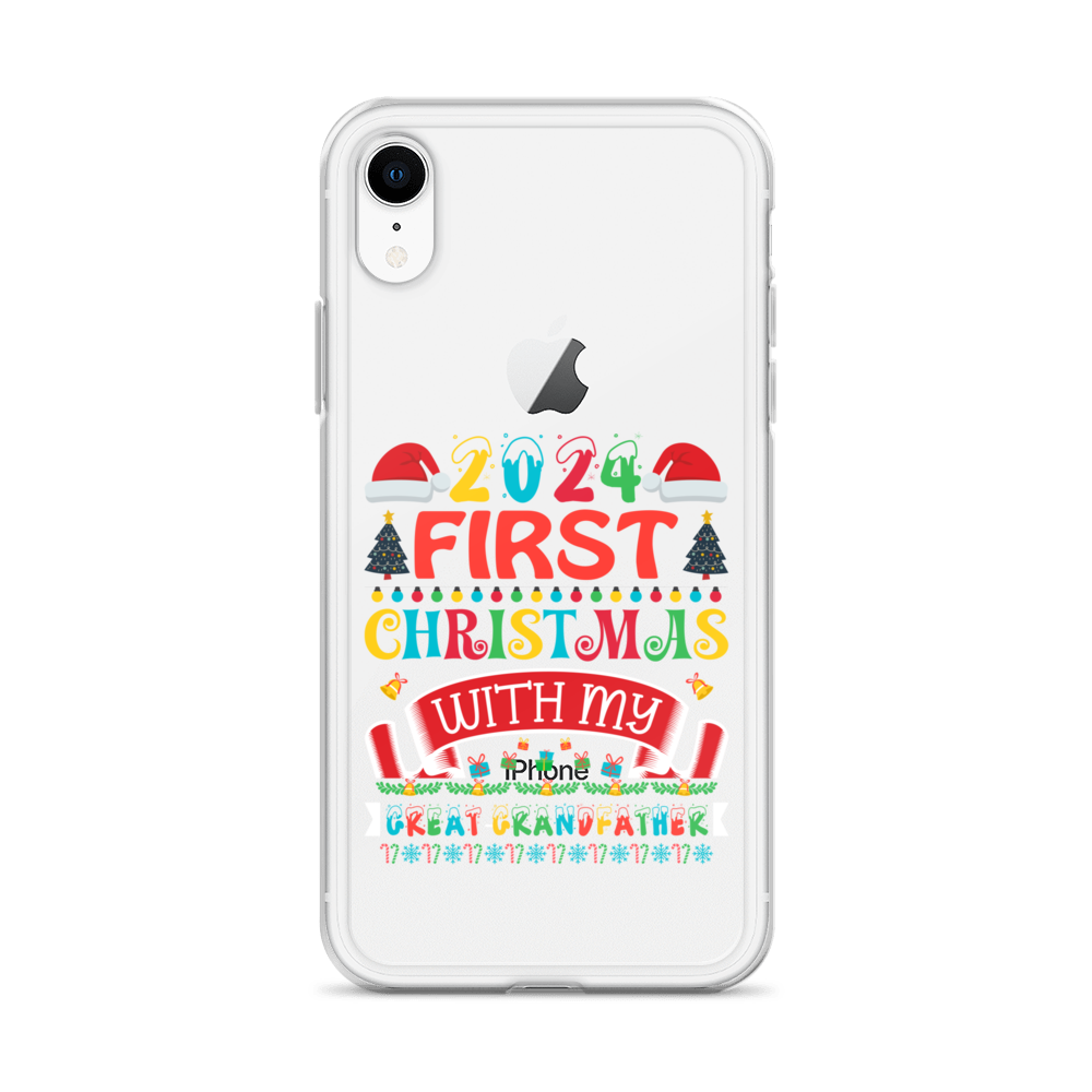 2024 My First Christmas With My Great Grandfather Clear Case for iPhone®