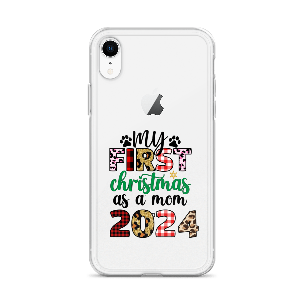 My First Christmas As A mom 2024 Clear Case for iPhone®