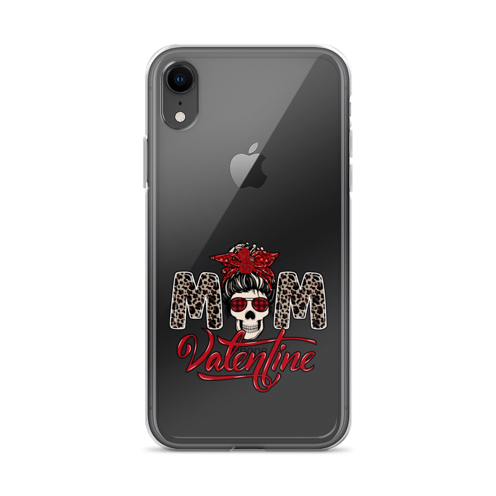 Skull Mom Valentine Clear Case for iPhone®