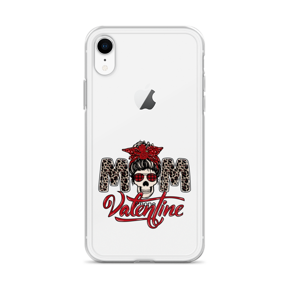 Skull Mom Valentine Clear Case for iPhone®