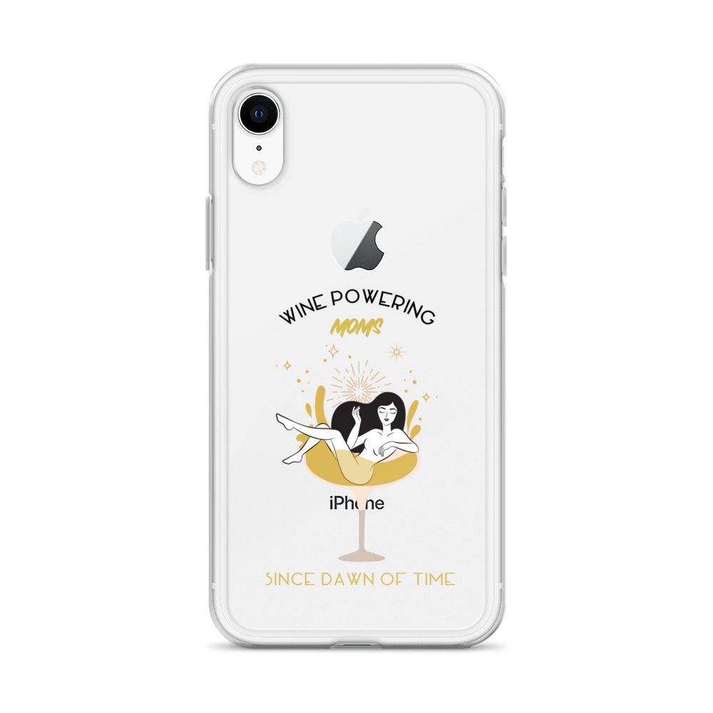 Wine Powering Moms Since Dawn Of Time Clear Case for iPhone®