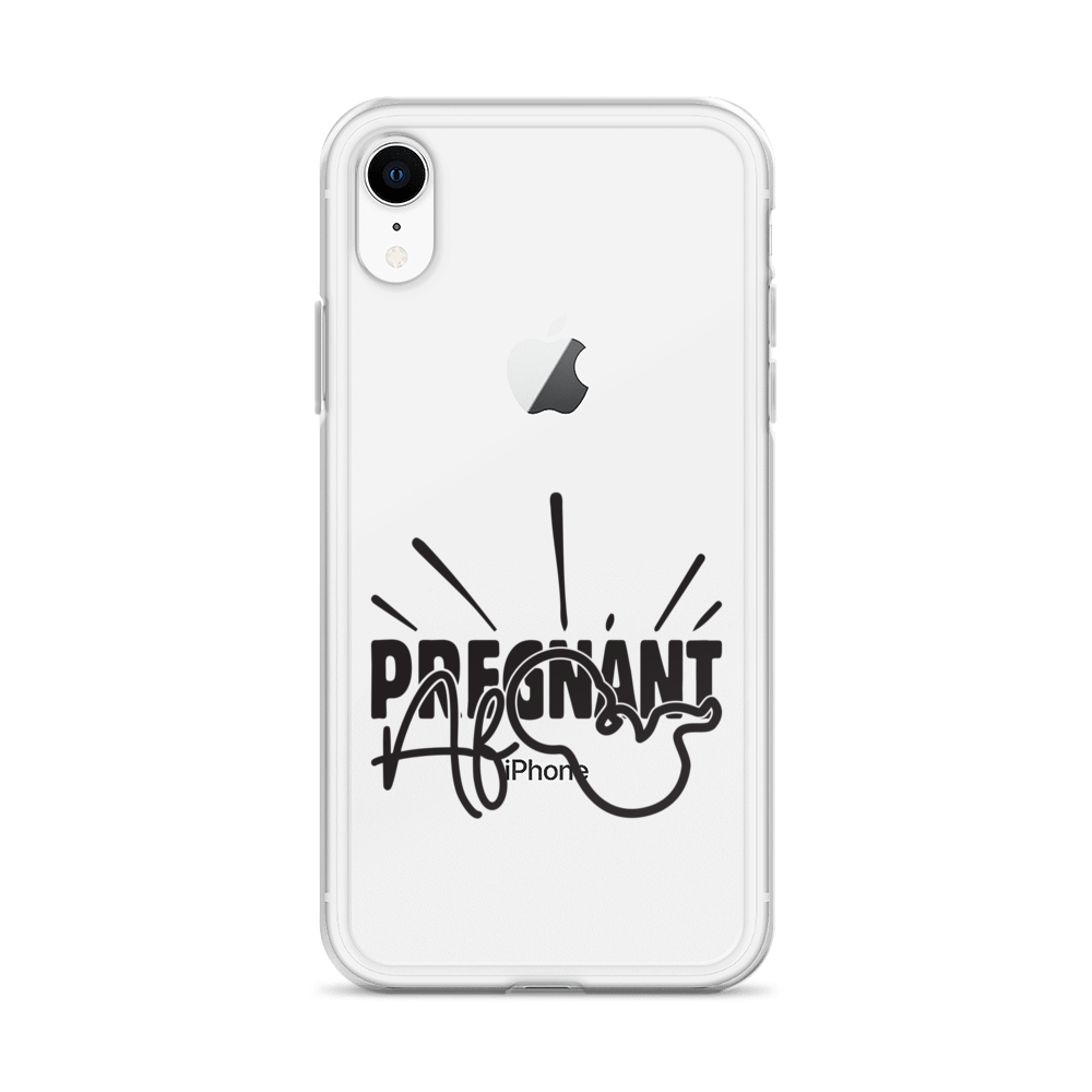 Pregnant AF Clear Case for iPhone®