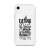 Eating Donuts For Two Funny Pregnant Mom Clear Case for iPhone®