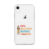 Papa, Bald Head, Bearded, Tattooed Clear Case for iPhone®