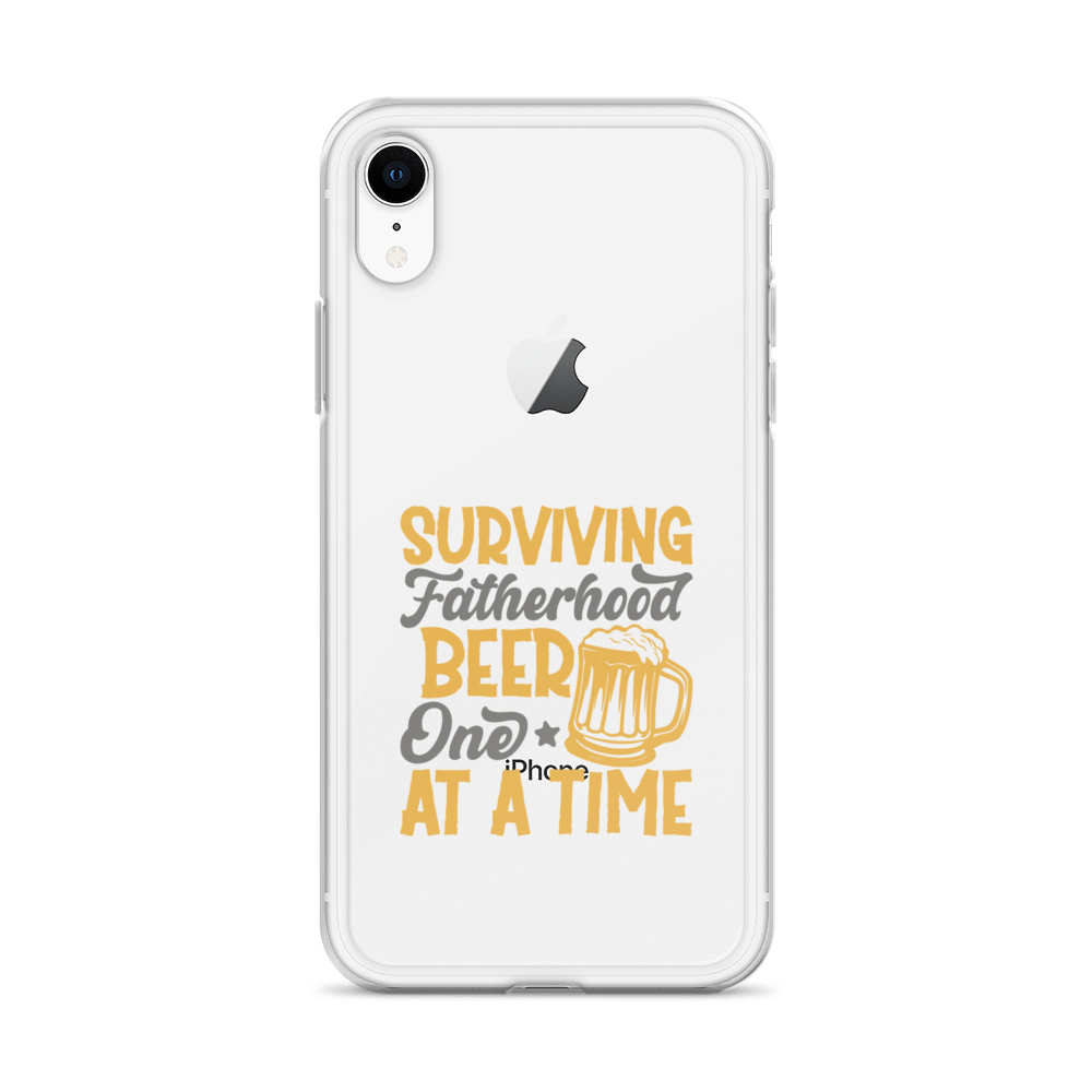 Surviving Fatherhood One Beer At A time Clear Case for iPhone®