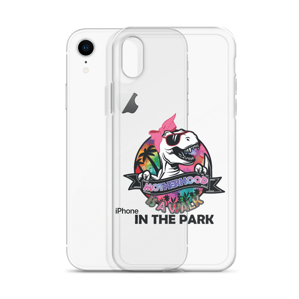 Motherhood Is A Walk In The Park Clear Case for iPhone®