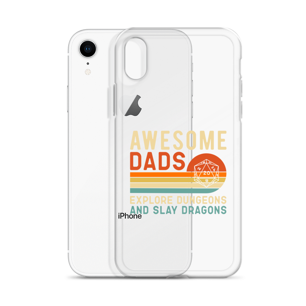 Awesome Dads Explore Dungeons And Slay Dragons Clear Case for iPhone®