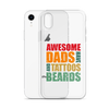 Awesome Dads Tattoos Beards Clear Case for iPhone®