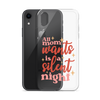 All Mom Wants Is A Silent Night Clear Case for iPhone®