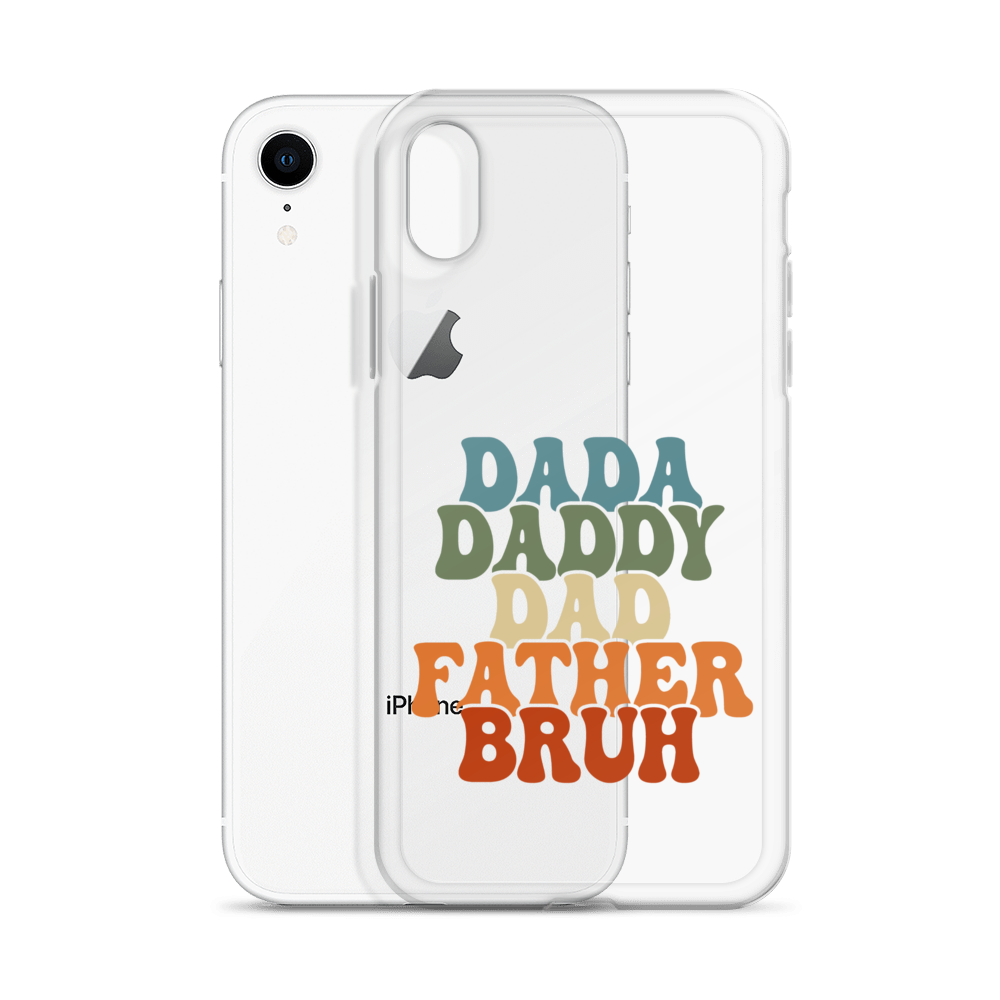 Dada Daddy Dad Father Bruh Clear Case for iPhone®