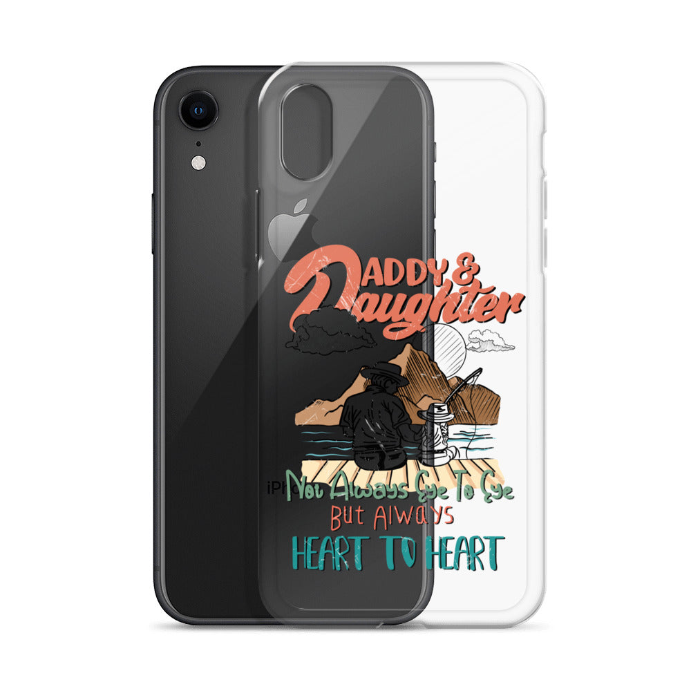 Daddy & Daughter Not Always Eye to Eye But Always Heart To Heart Clear Case for iPhone®