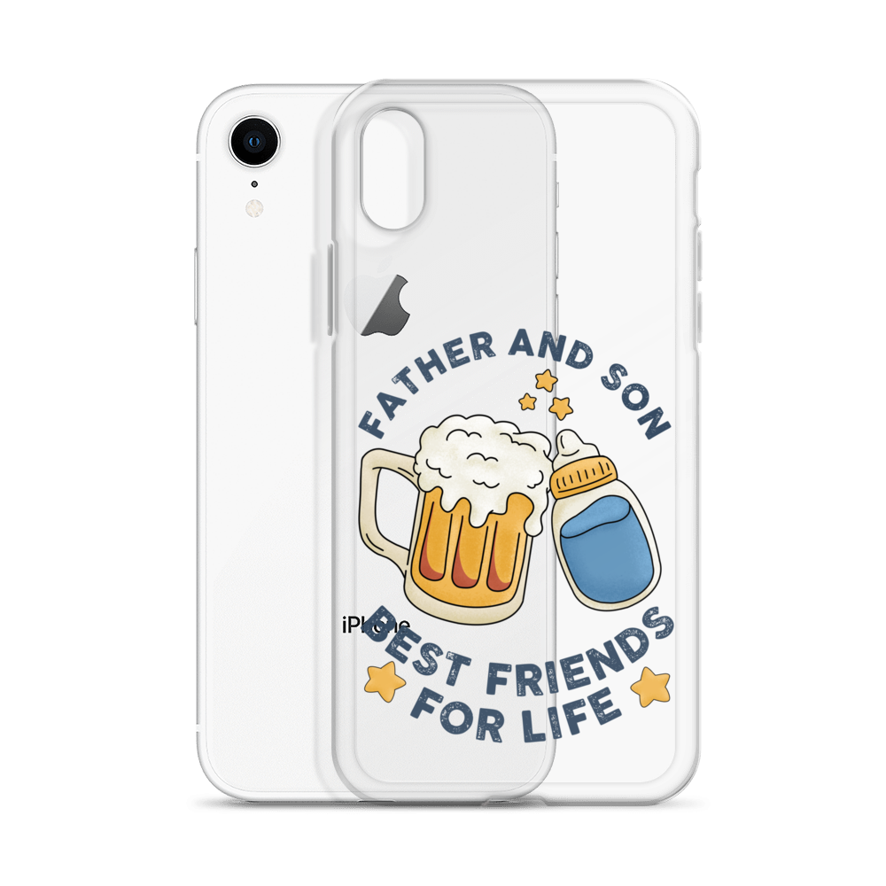 Father And Son Best Friends For Life Clear Case for iPhone®